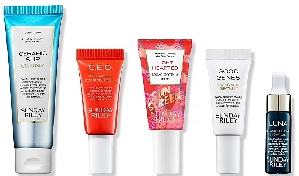 FREE Beauty Break Sunday Riley 5 Piece Gift with $50 purchase