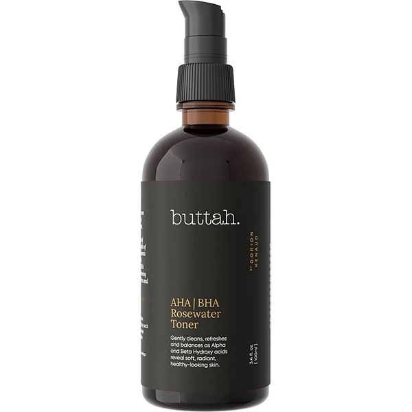 Buttah Skin AHA/BHA Rosewater Toner