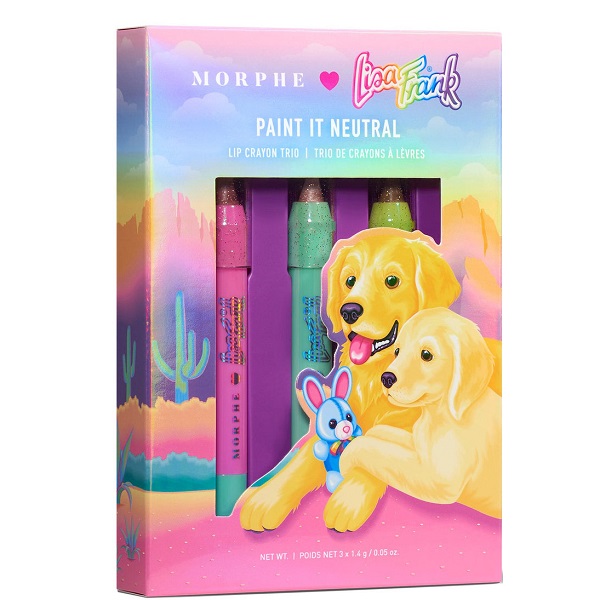 MORPHE X Lisa Frank Paint it Neutral Lip Crayon Trio ($27 value)