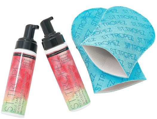 St. Tropez Self-Tan Watermelon Bronzing Mousse Duo with Mitts