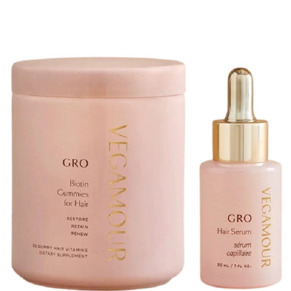 Vegamour kit 1 GRO Hair Serum and 1 GRO Biotin Gummies
