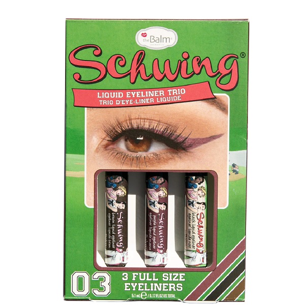 the balm Schwing Liquid Eyeliner Trio