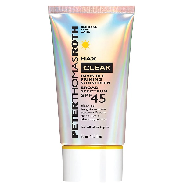 Peter Thomas Roth Max Clear Invisible Priming Sunscreen Broad Spectrum SPF 45