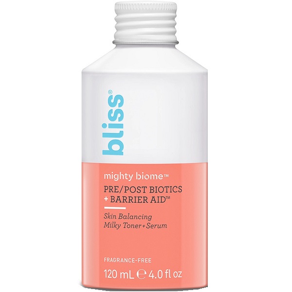 Bliss Mighty Biome Pre Post Biotics + Barrier Aid Toner + Serum