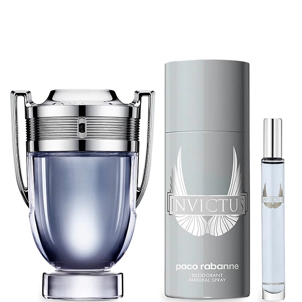 Paco Rabanne Invictus Eau De Toilette 3-Piece Set