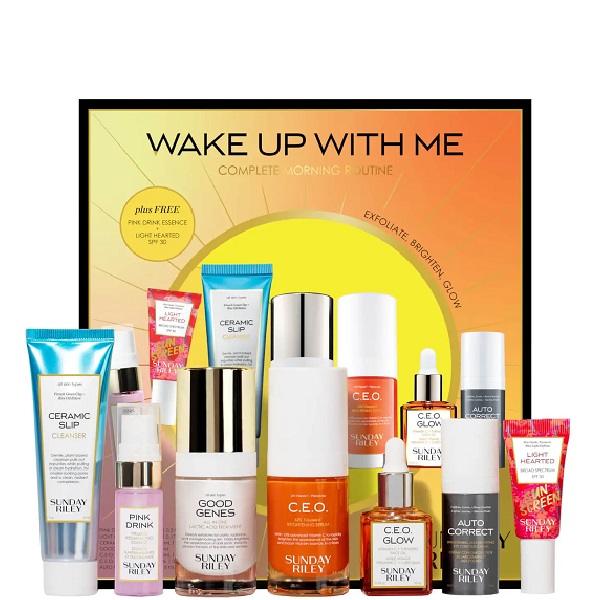 Sunday Riley Wake Up With Me Complete Morning Brightening Routine Sunday Riley Value Sets