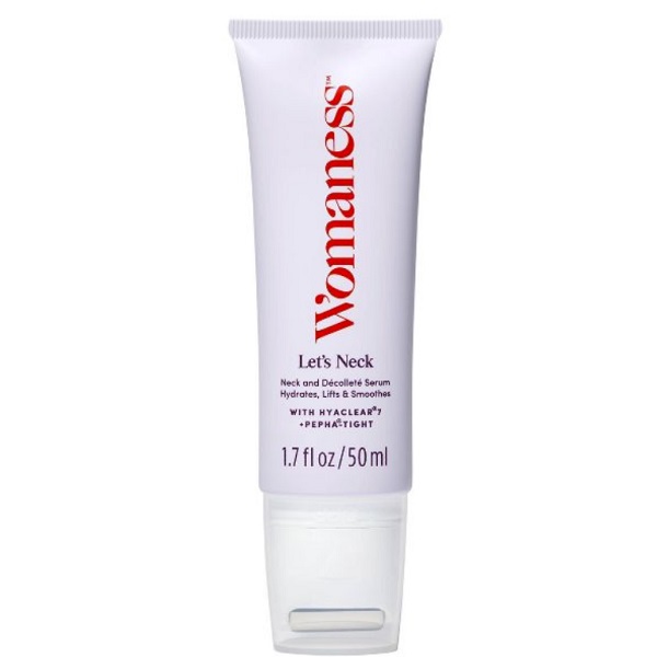 Womaness Let's Neck Serum Roller with Hyaluronic Acid & Pepha-Tight Menopause Skincare