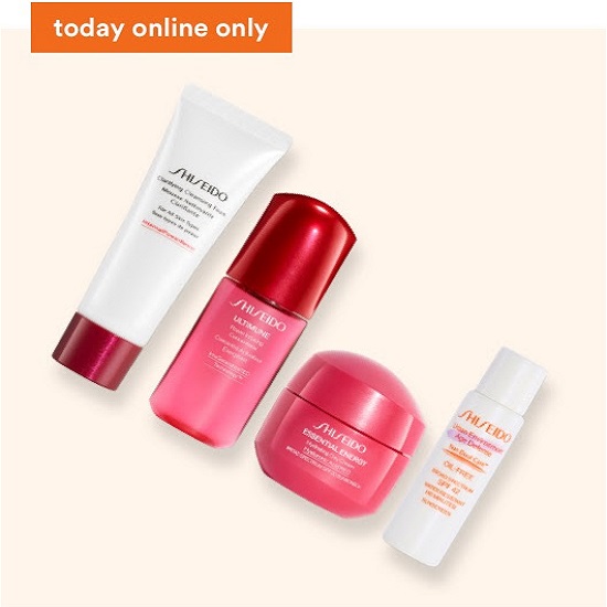 Diamond & Platinum Exclusive! FREE Shiseido 4 Piece Gift with $35 brand purchase