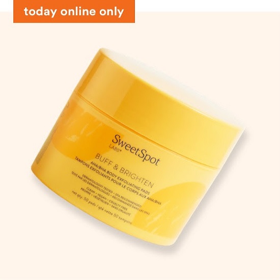 Free Platinum & Diamond Exclusive FREE Sweet Spot Labs Full Size Buff & Brighten AHABHA Body Exfoliating Pads