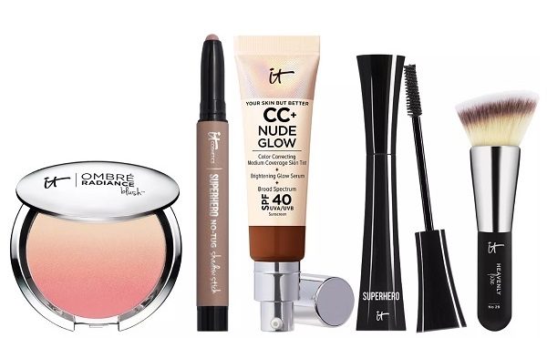 IT Cosmetics Glow w IT! CC+ Nude Glow SPF40 5pc Set For Face & Eyes