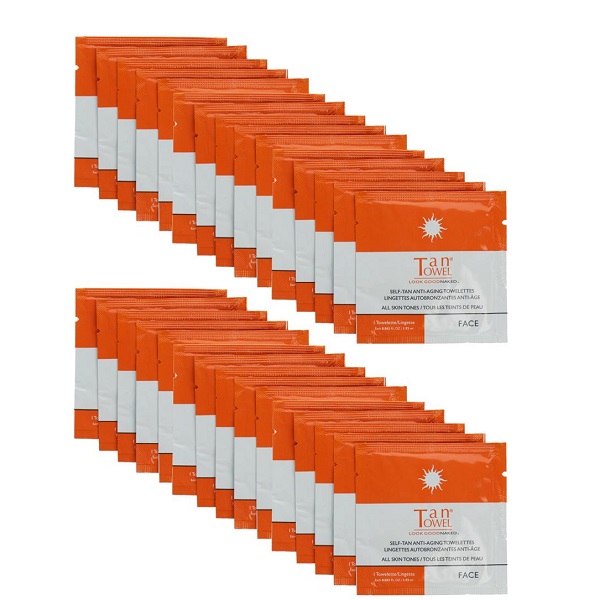 TanTowel Face Towelette 15 Wipes (BOGO)