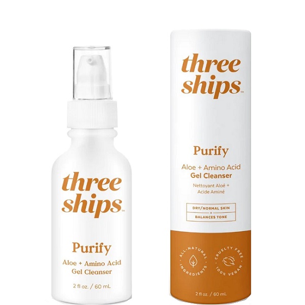 Three Ships Purify Aloe + Amino Acid Cleanser