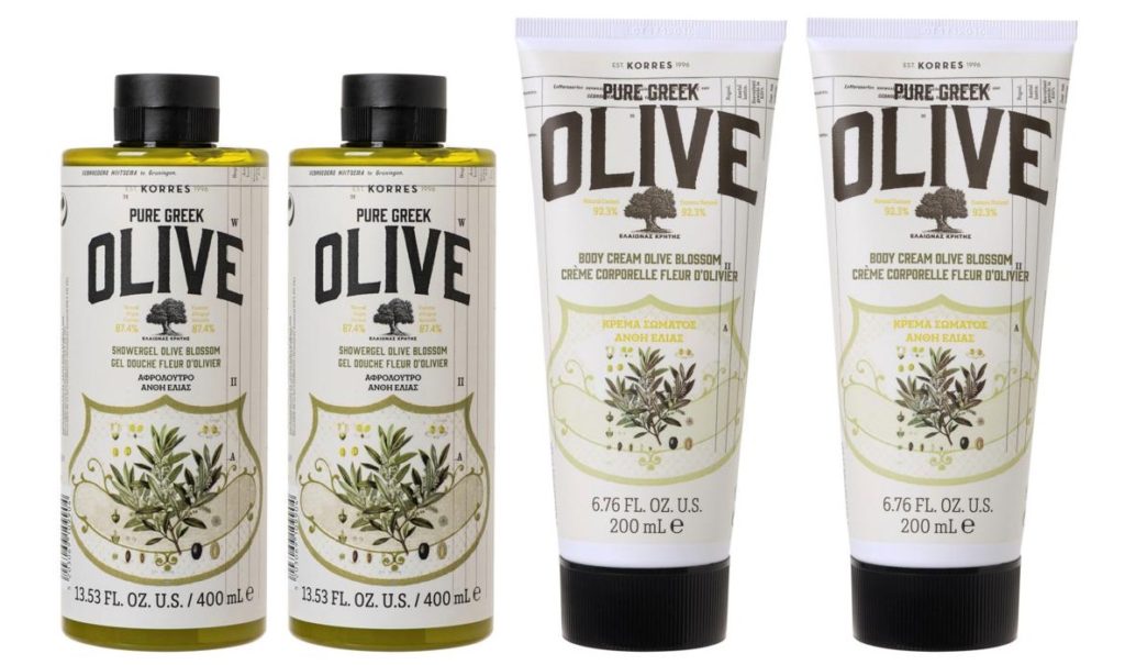 Korres 4-piece Olive & Blossom Bath and Body Collection