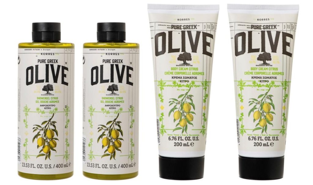 Korres 4-piece Olive & Citrus Bath and Body Collection