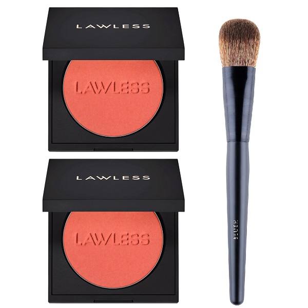 Lawless Beauty Make Me Blush Velvet Blush Duo with Blush Brush