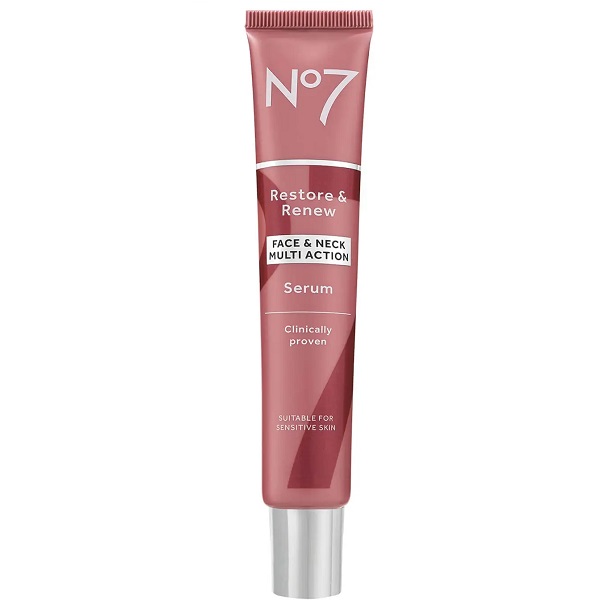 No7 Restore & Renew Face & Neck Multi Action Serum 50ml