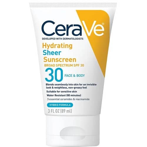 CeraVe Hydrating Sheer Sunscreen