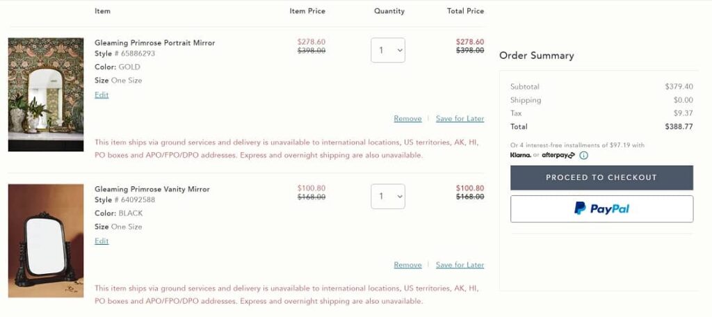 Anthropologie Gleaming Primrose