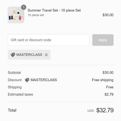 Credo Summer Travel Kit