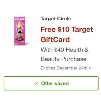 Target FREE $10 Gift Card