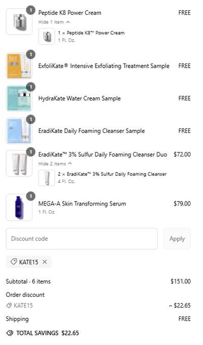 Kate Somerville Peptide